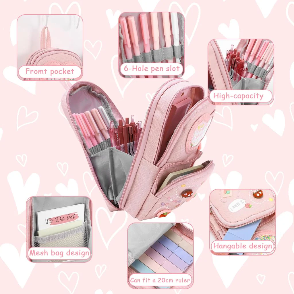 Kawaii 3D Charm Mini Backpack Pencil Case - Image 10