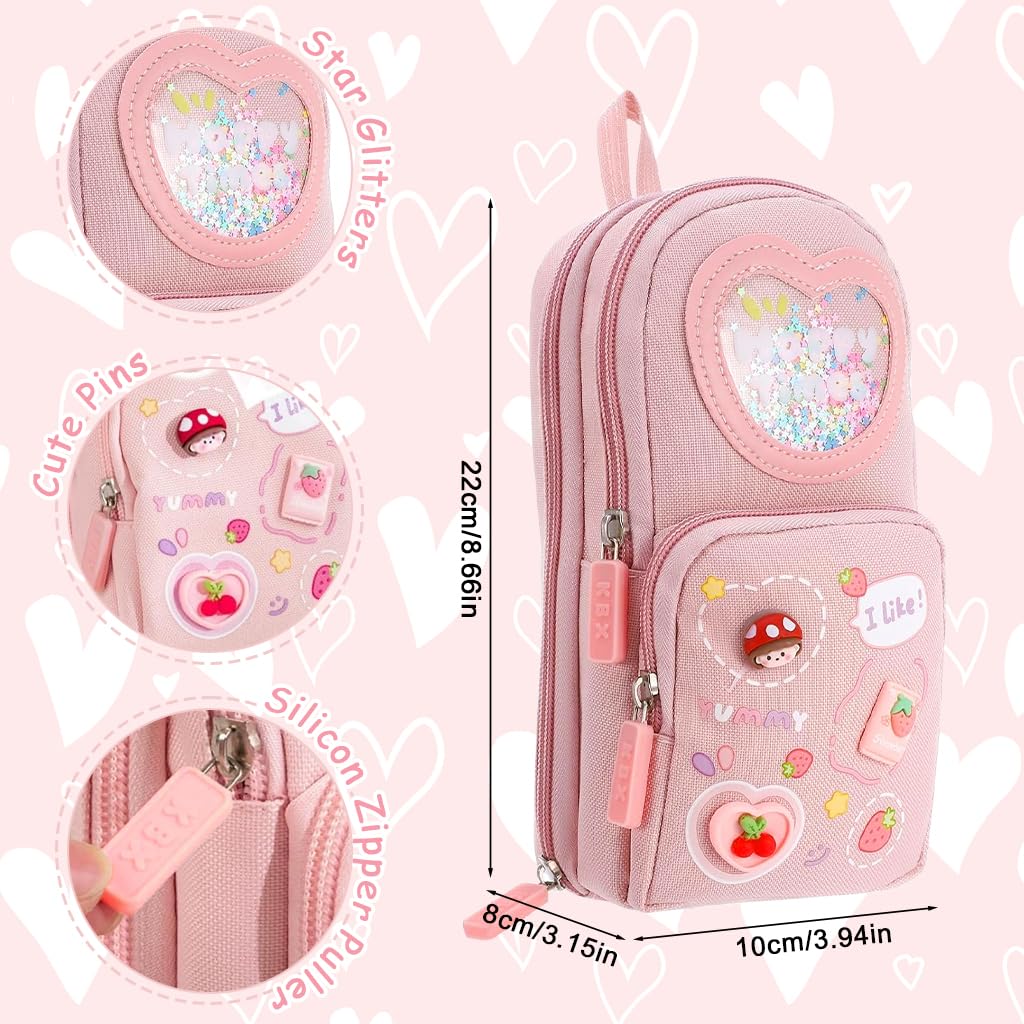Kawaii 3D Charm Mini Backpack Pencil Case - Image 9