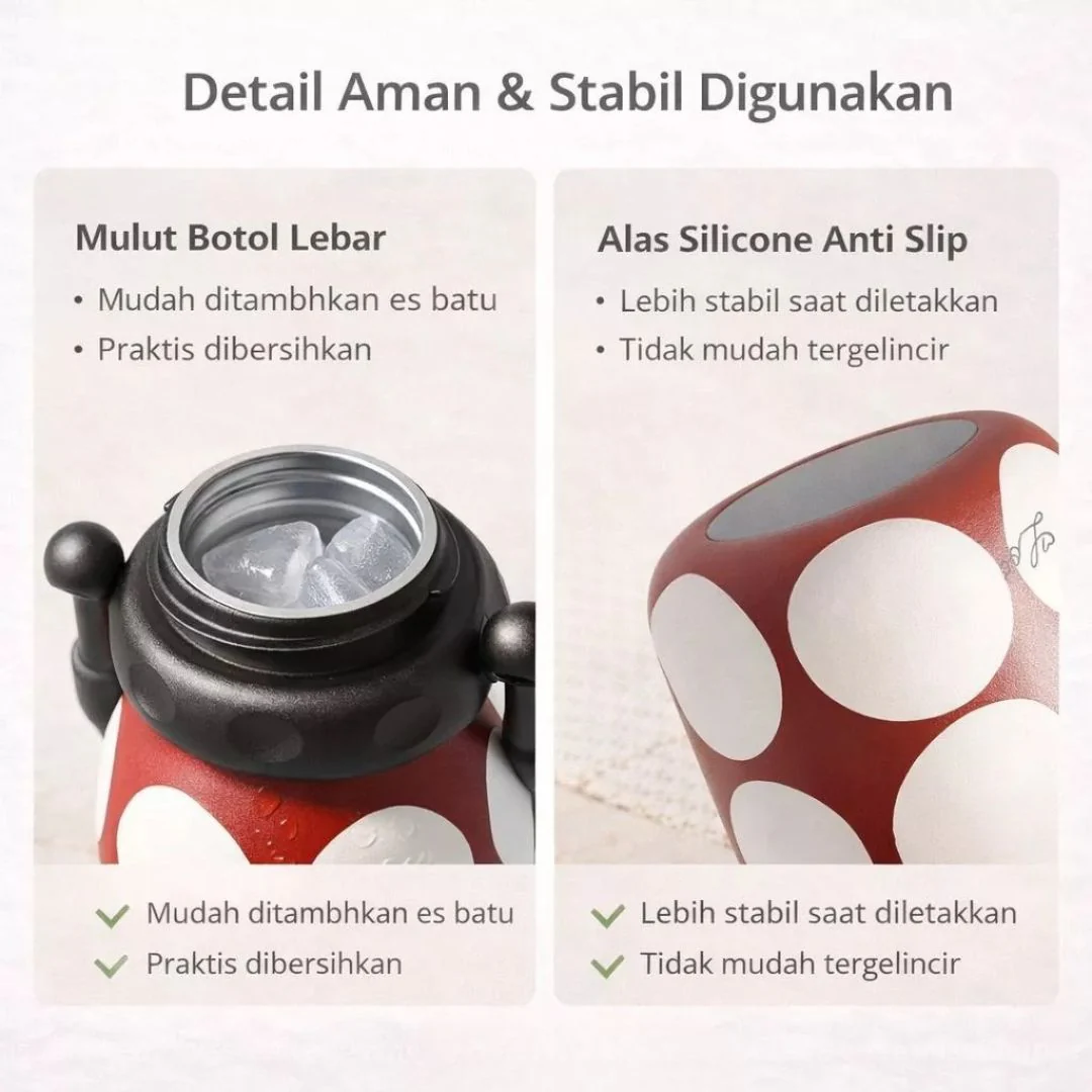 Kawaii Stainless Steel Insulated Water Bottle 700ml with Carabiner & Lanyard - Image 14