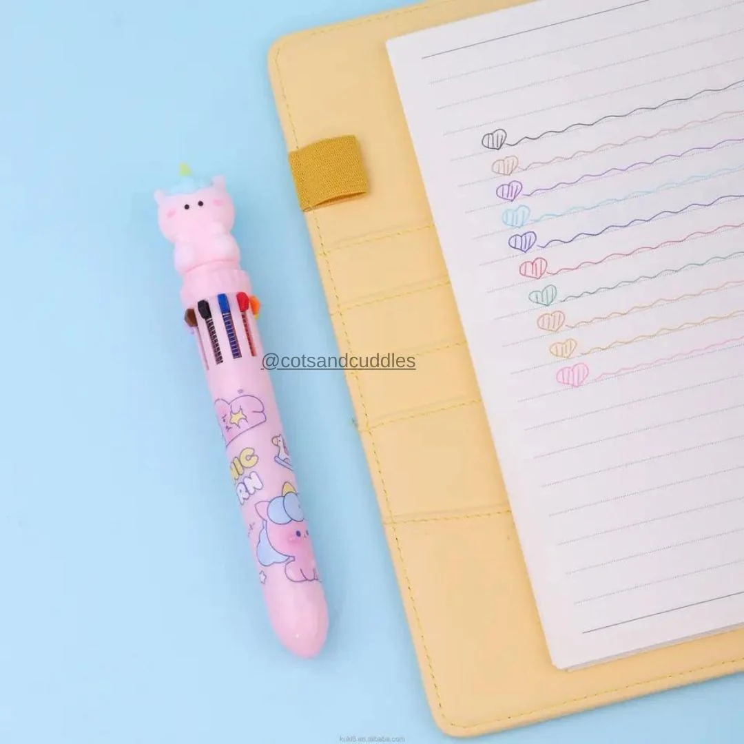 Magical Baby Unicorn Design Multicolor Pen: Spark Your Imagination with Every Stroke - Image 3