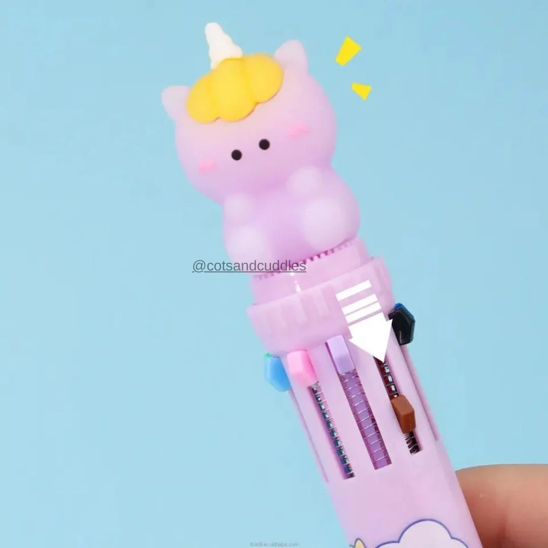 Magical Baby Unicorn Design Multicolor Pen: Spark Your Imagination with Every Stroke - Image 4