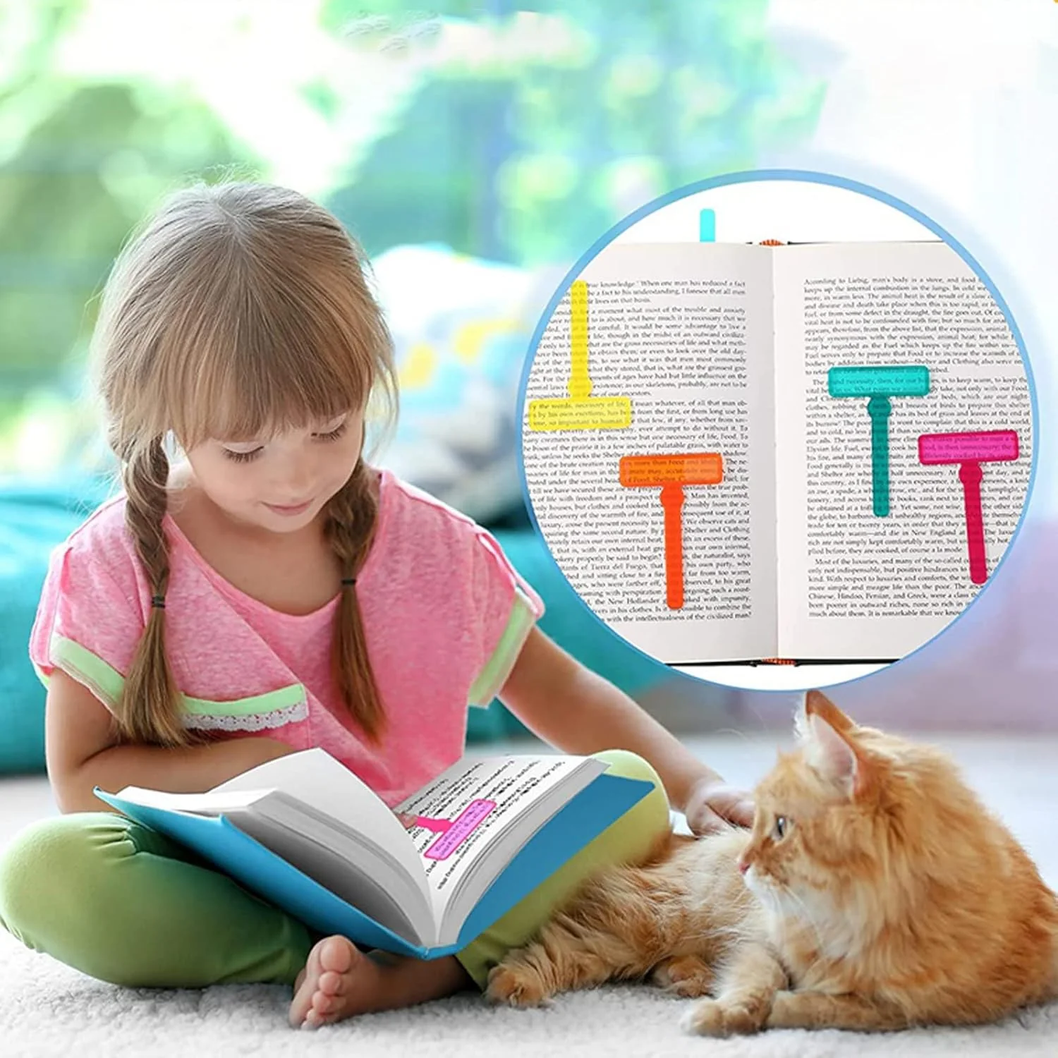 Multi-Color Transparent Reading Strips (Set  of 3 Strips and 1 Finger Ring) - Image 3