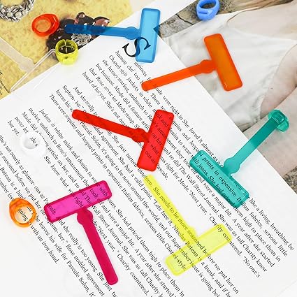 Multi-Color Transparent Reading Strips (Set  of 3 Strips and 1 Finger Ring) - Image 7