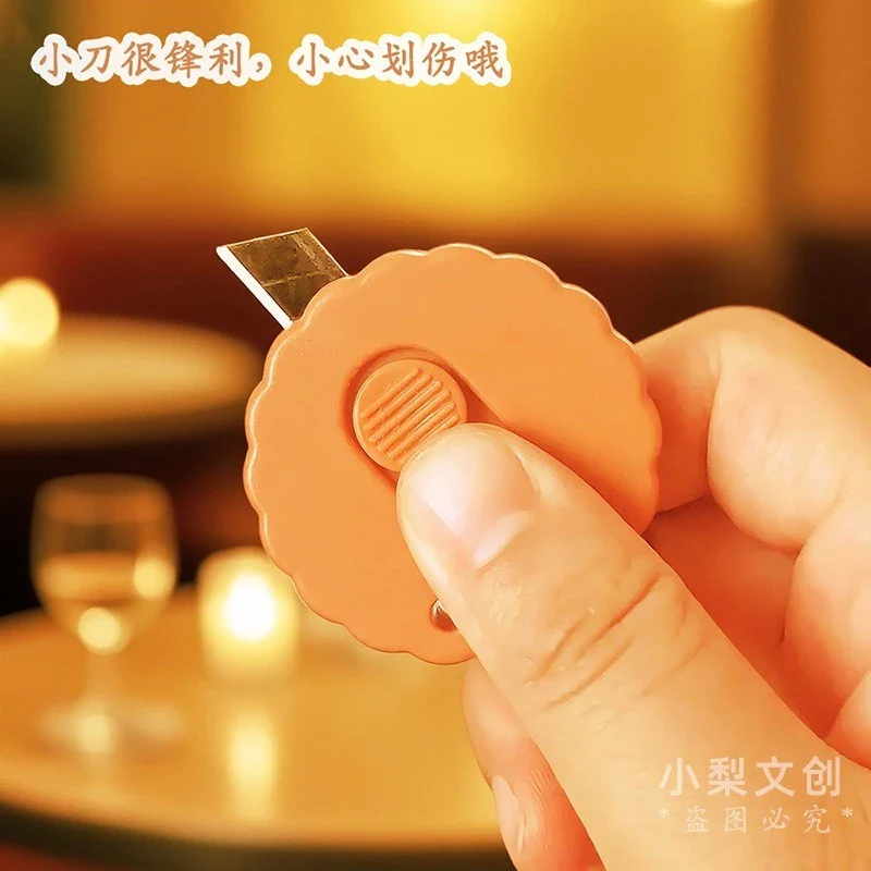 Cookie-Shaped Mini Cutter | Kawaii Stationery Craft Knife 1Pc - Image 5