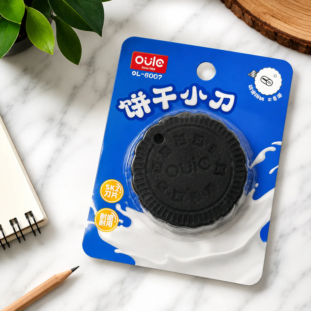 Cookie-Shaped Mini Cutter | Kawaii Stationery Craft Knife 1Pc - Image 6