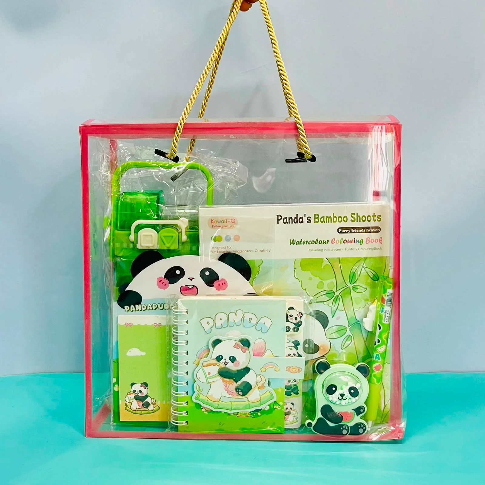Panda Hugs Hamper Bag