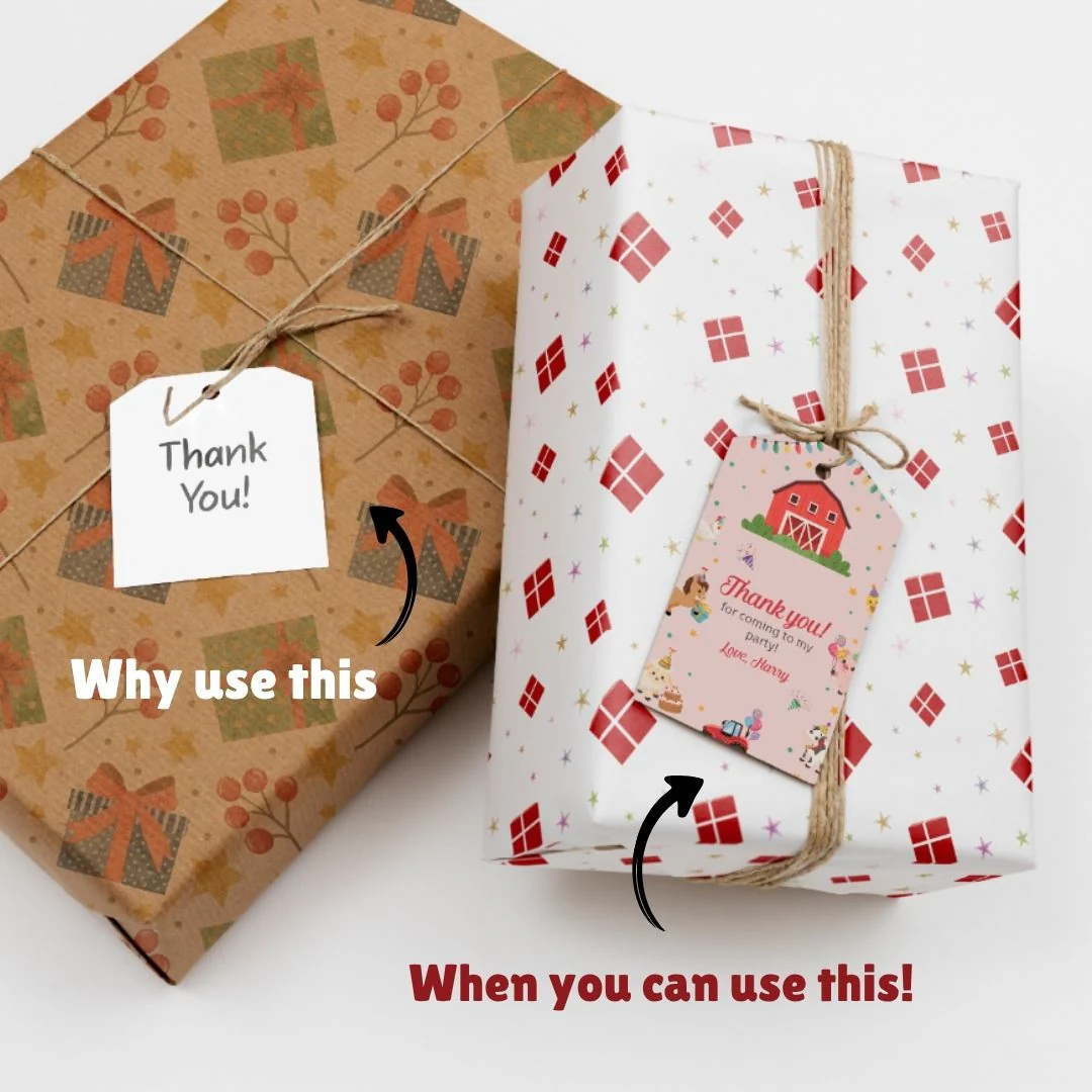 Personalized Thank You Tags for Return Gifts - Farm (18pcs) (PREPAID ONLY) - Image 4