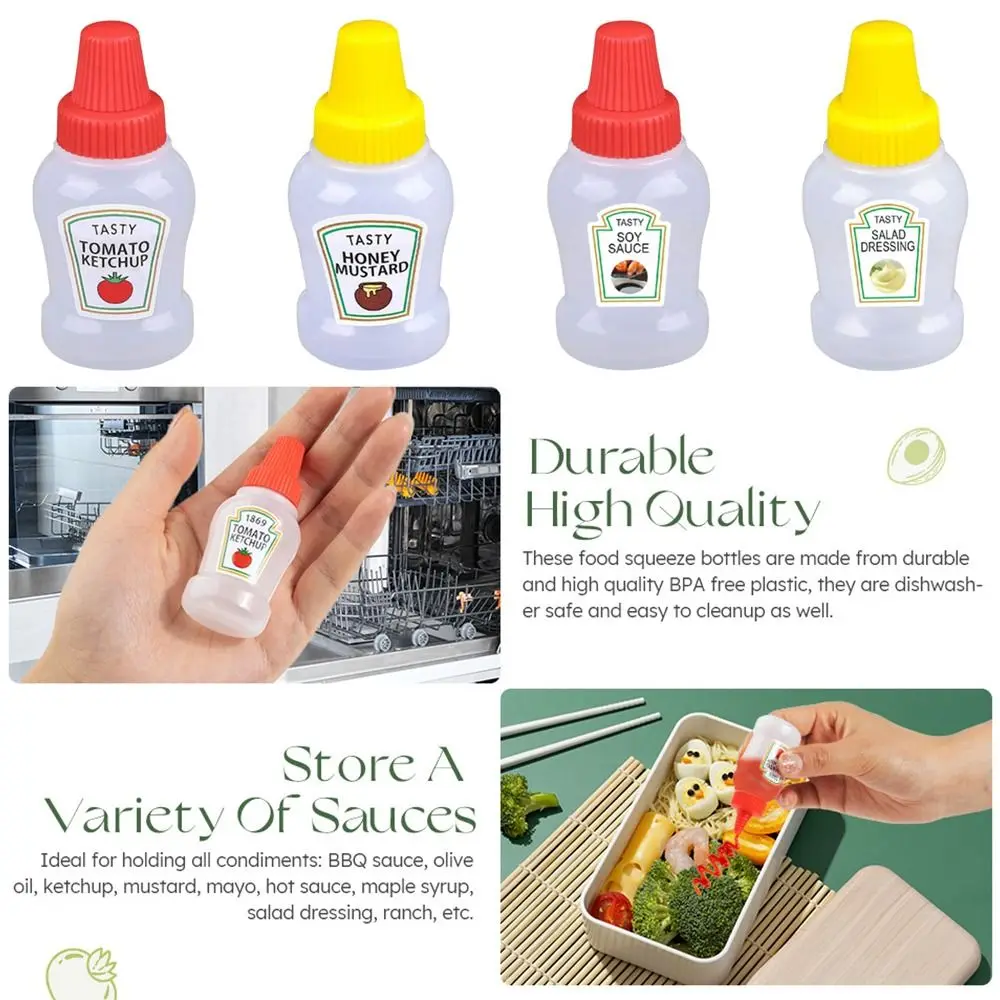 Portable Mini Ketchup & Mustard Bottles - Pack of 2 - Image 6