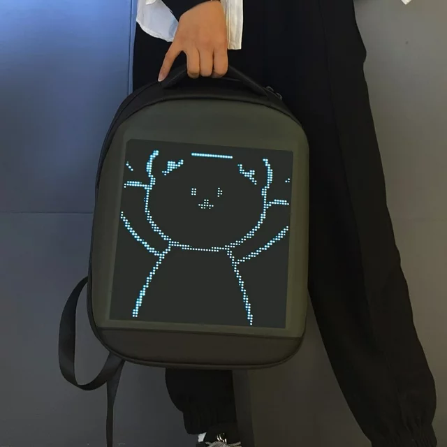 Premium Backpack with LED Display - Stay Connected, Stay Trendy - Image 6