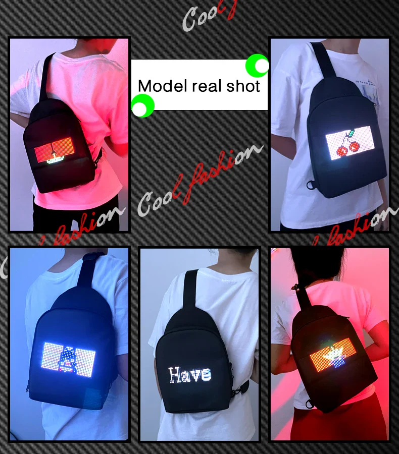 Premium Bluetooth Crossbody Bag with LED Display - Stay Connected, Stay Trendy - Image 6