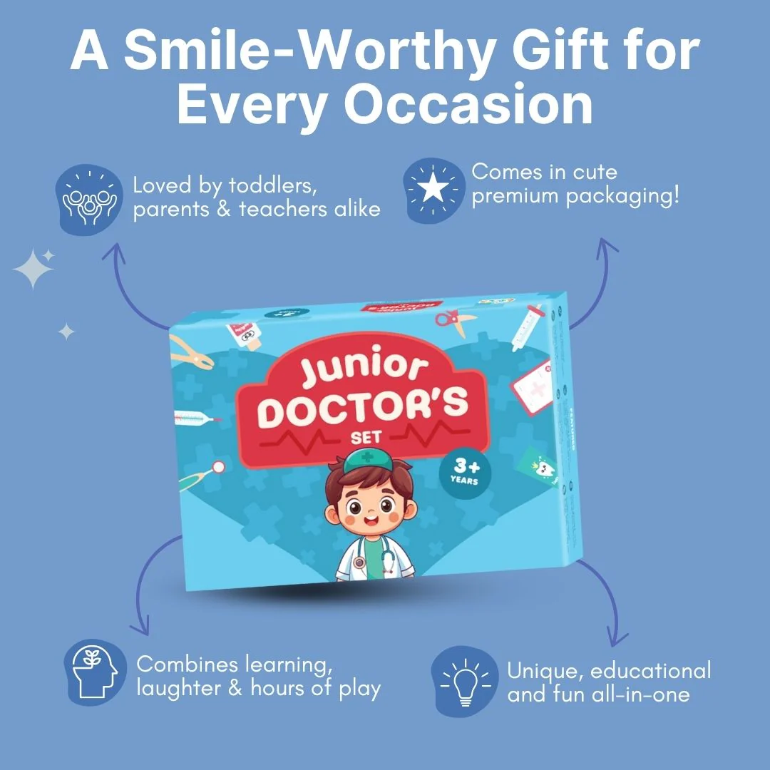 Cots and Cuddles Premium Wooden Junior Doctor Set Pretend Play for Kids - Image 10