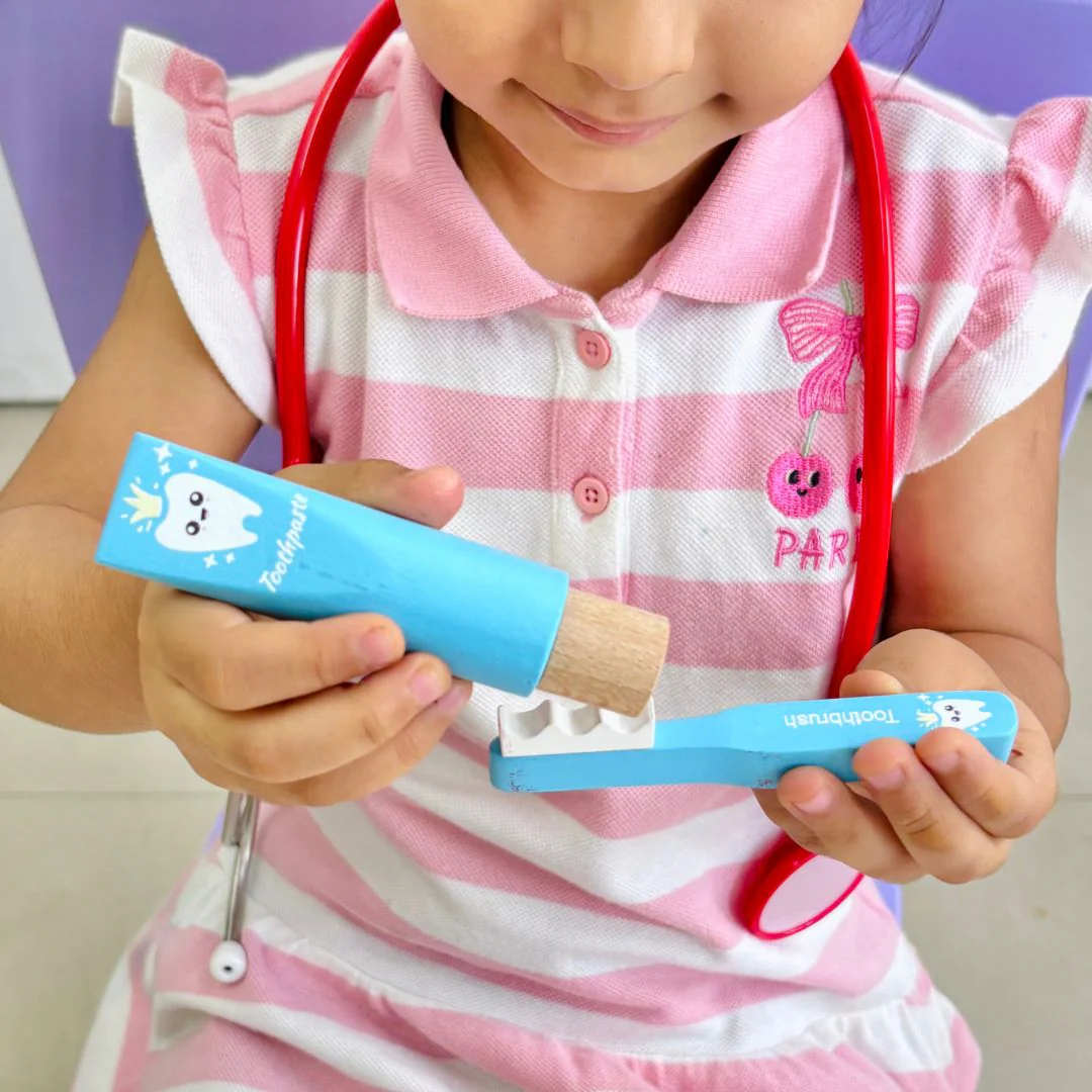 Cots and Cuddles Premium Wooden Junior Doctor Set Pretend Play for Kids - Image 4