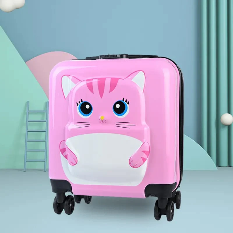 Roaming Zoo: Animal Faces Trolley Bag for Kids with Password Lock - A Fun and Secure Travel Companion - Image 5