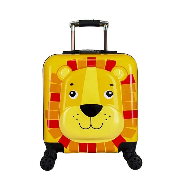 Roaming Zoo: Animal Faces Trolley Bag for Kids with Password Lock - A Fun and Secure Travel Companion - Image 7