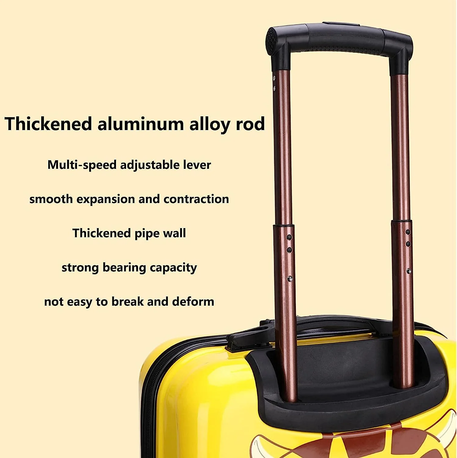 Roaming Zoo: Animal Faces Trolley Bag for Kids with Password Lock - A Fun and Secure Travel Companion - Image 9