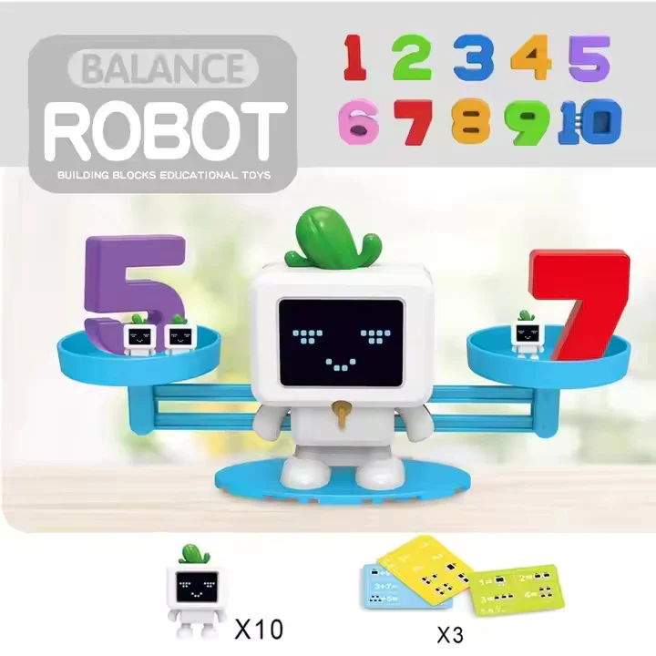 Robot Balancing: Math and Fun Learning Toy (Small 1.5cm ht) - Image 2