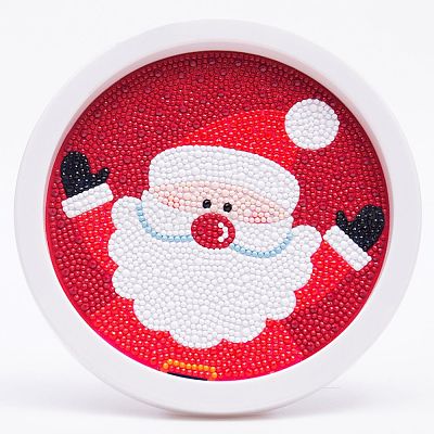 Round Sparkling Diamond Painting Kits with Easel Stand- Adorable DIY Art Kit (Christmas) - Image 8