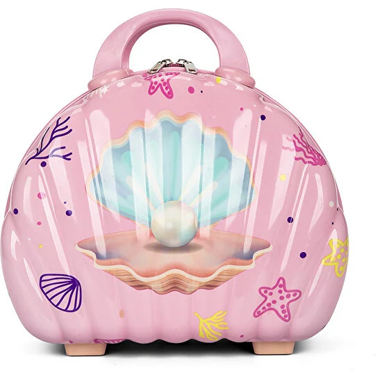 Seashell Design Portable Luggage Suitcase Organizer (Pink) (Pack Of 5/10)(Prepaid Only)