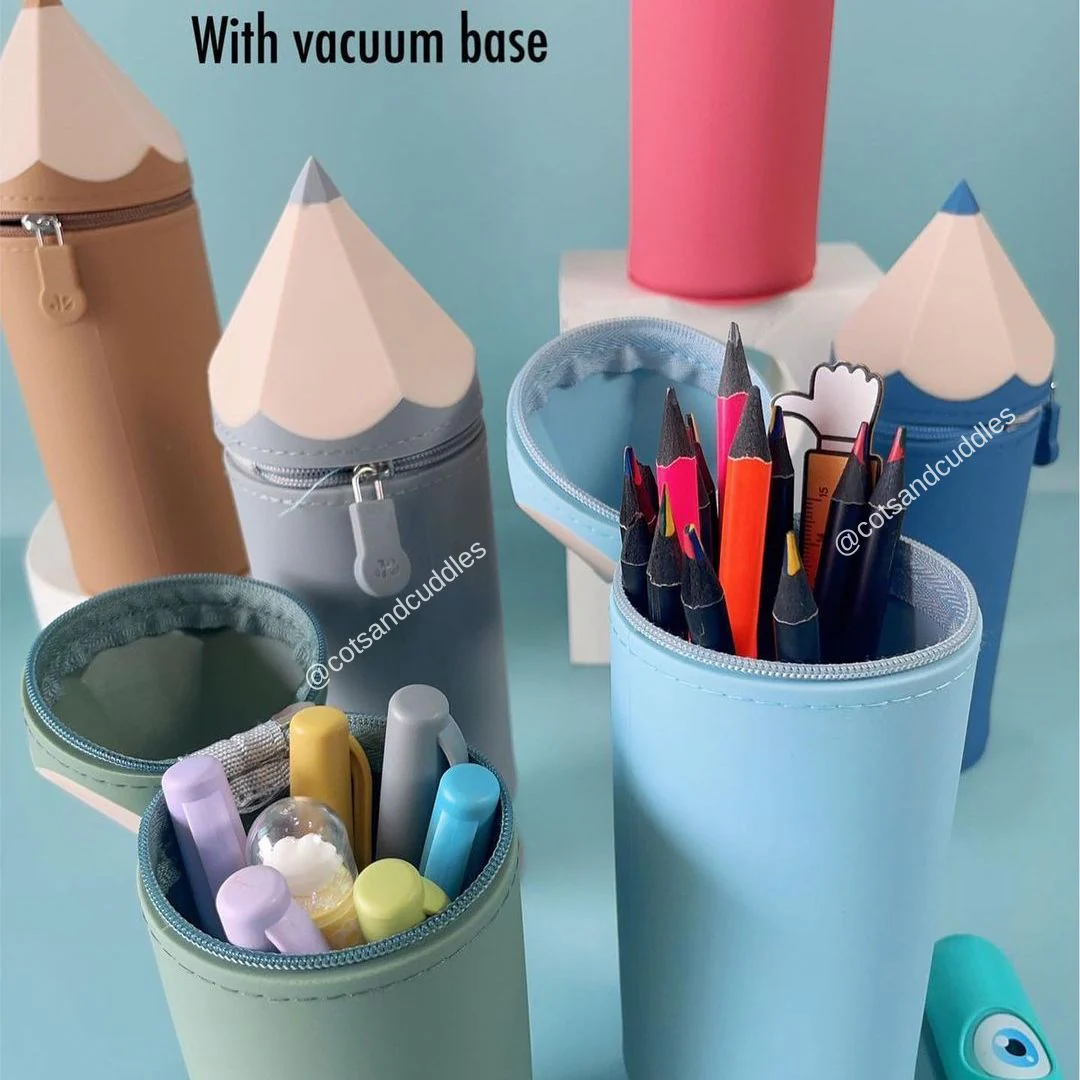 Silicone Pencil Shape Stationary Pouch for Kids (Pack Of 6/12)(Prepaid Only) - Image 2