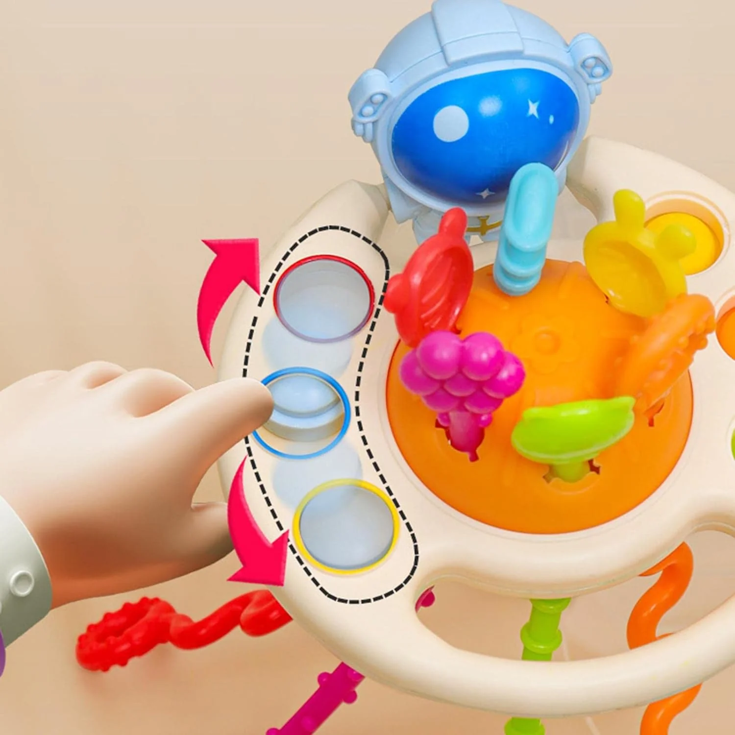 Silicone Pull String Sensory Toys for Kids (Random Design) - Image 3