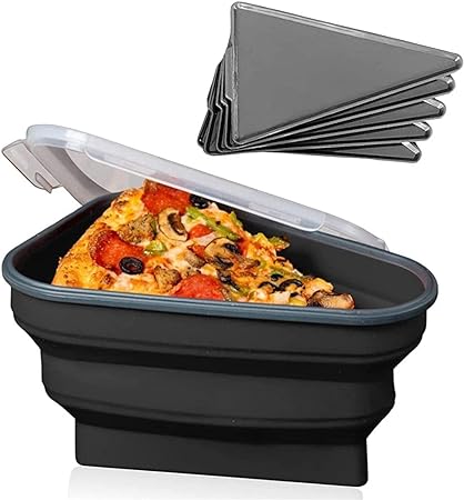 Slice & Store: Pizza Storage Container with 5 Serving Trays - Image 10