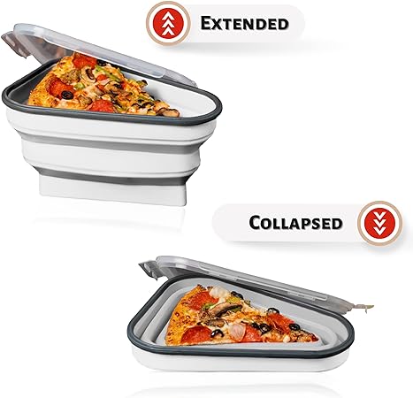 Slice & Store: Pizza Storage Container with 5 Serving Trays - Image 12