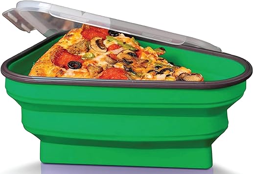 Slice & Store: Pizza Storage Container with 5 Serving Trays - Image 14