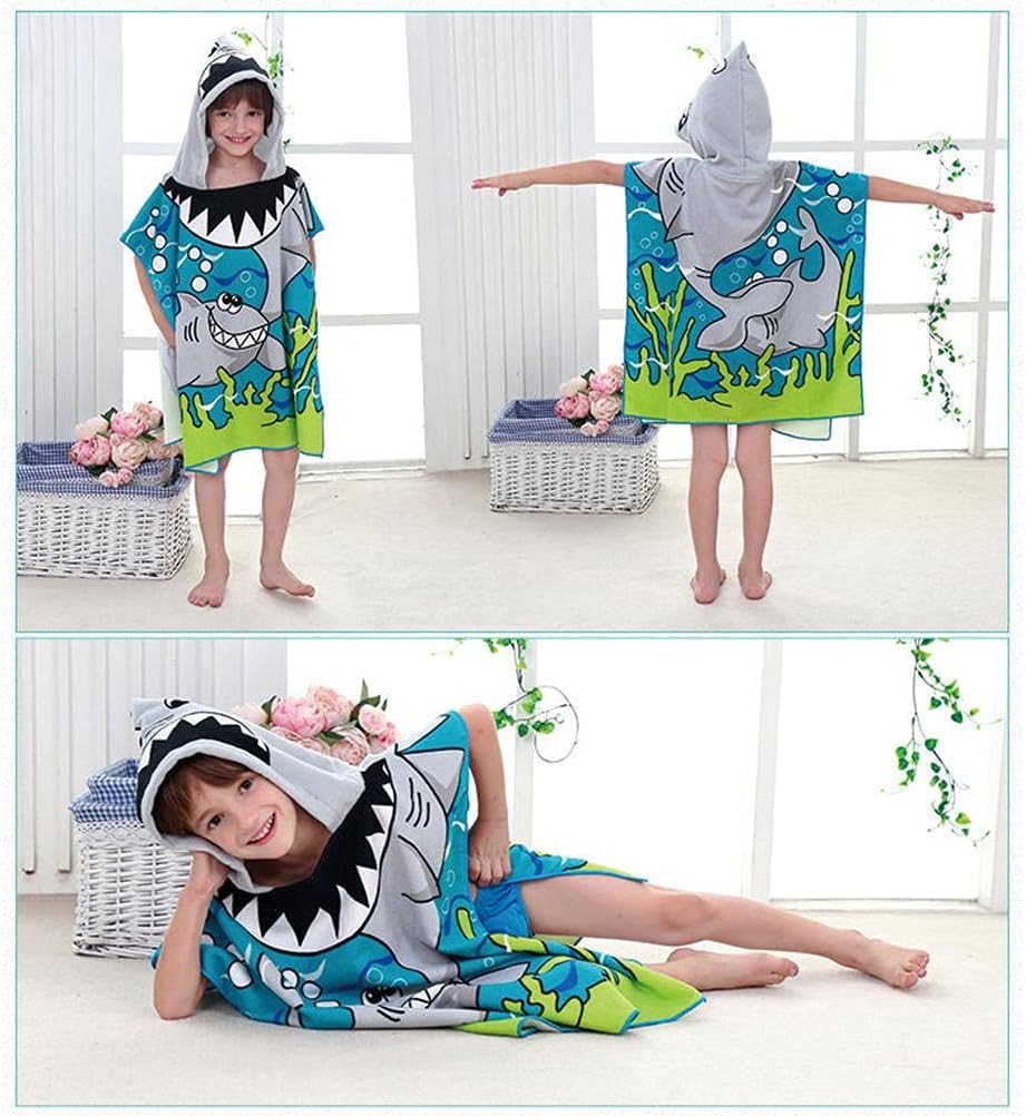 Snuggly Joy: Adorable Cartoon Print Hooded Microfiber Baby Bath Towel - Image 11