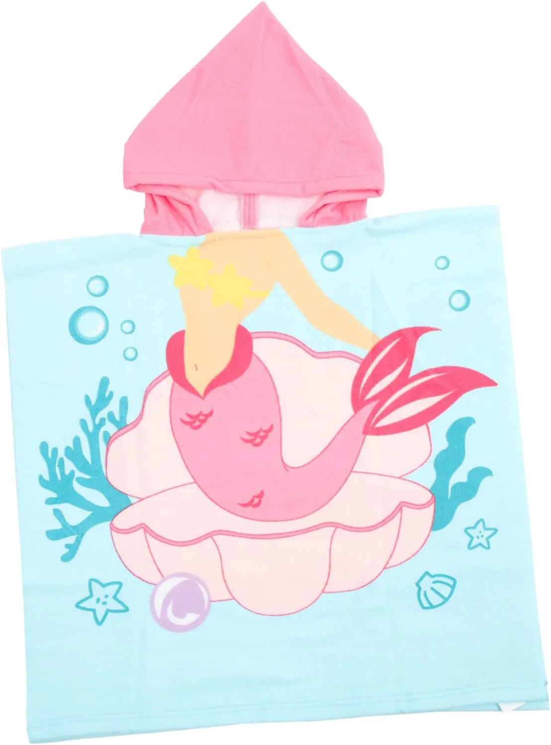 Snuggly Joy: Adorable Cartoon Print Hooded Microfiber Baby Bath Towel - Image 16
