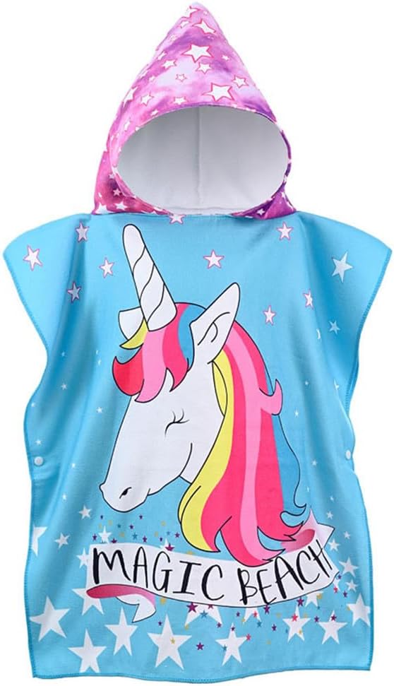 Snuggly Joy: Adorable Cartoon Print Hooded Microfiber Baby Bath Towel - Image 26