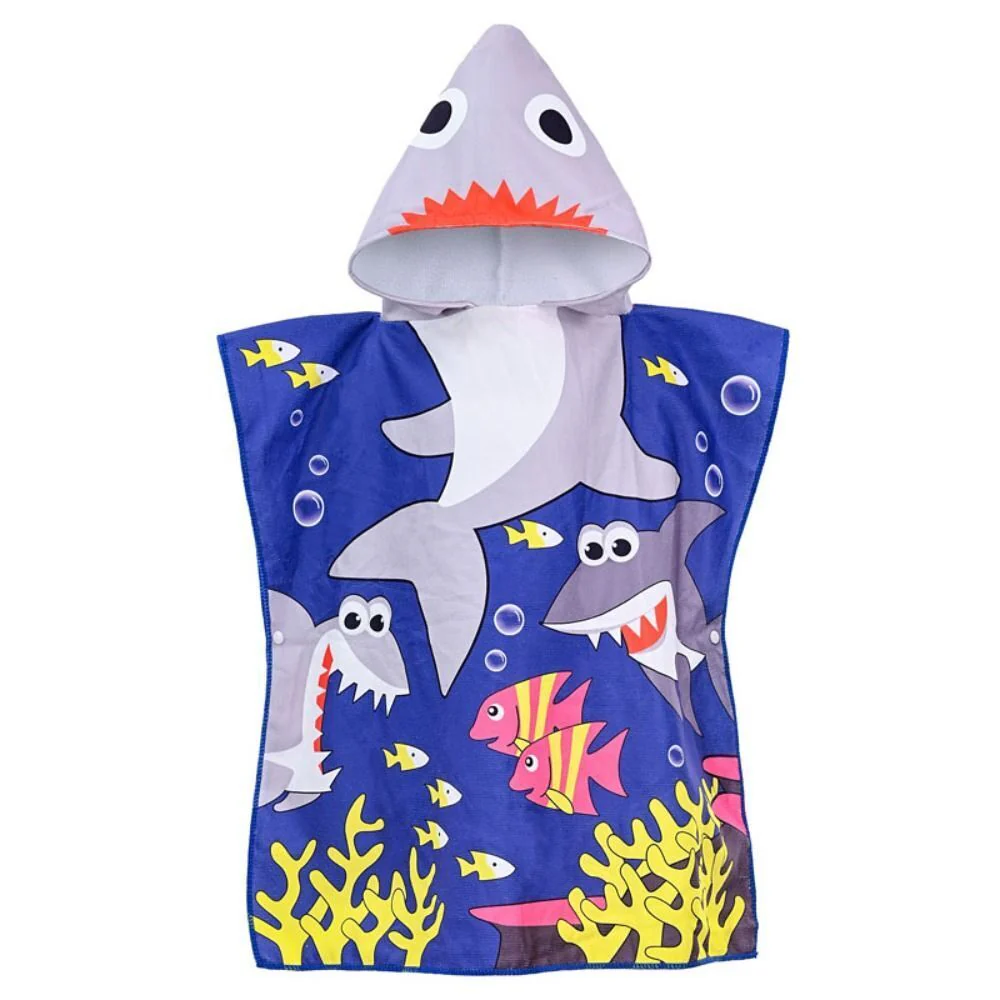 Snuggly Joy: Adorable Cartoon Print Hooded Microfiber Baby Bath Towel - Image 29