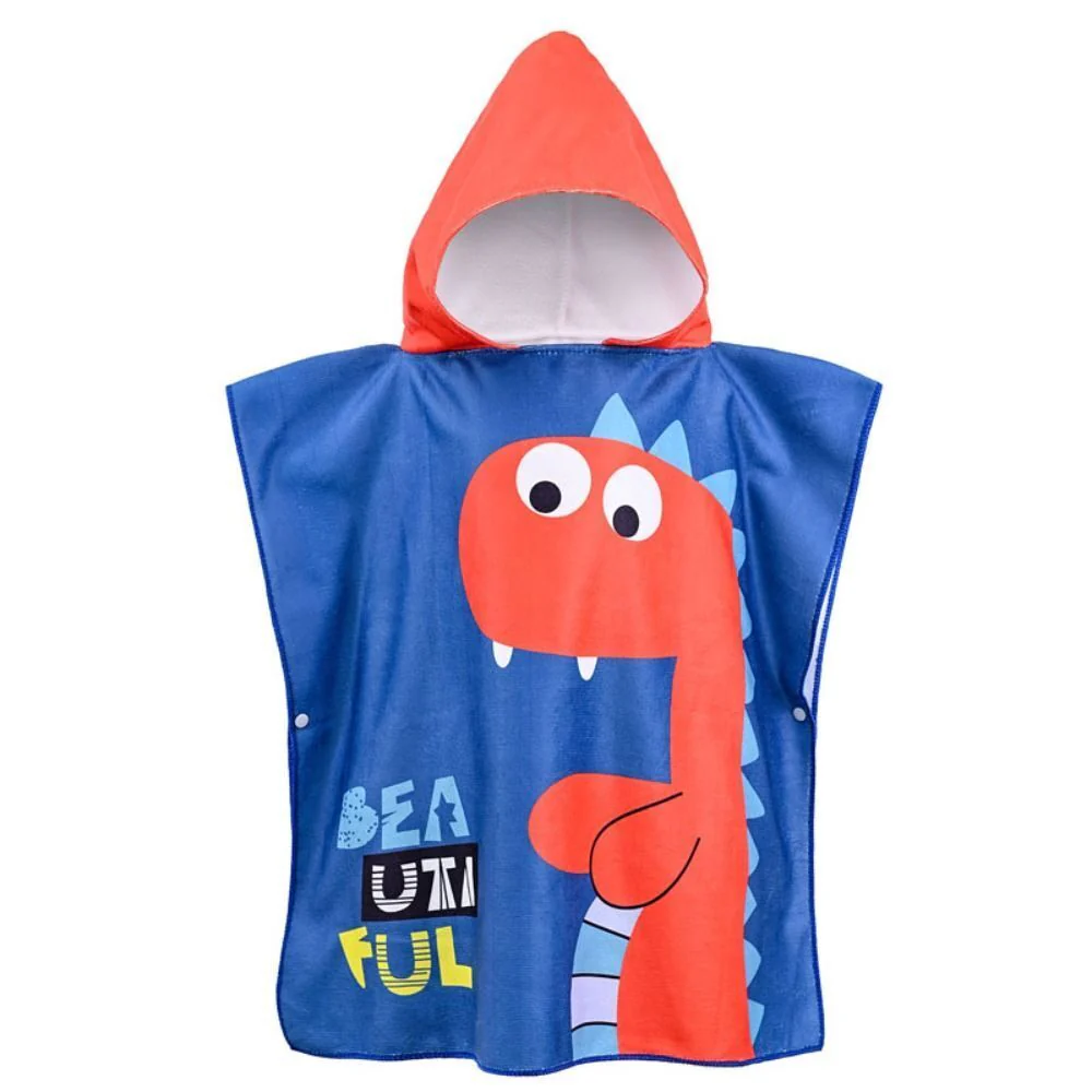Snuggly Joy: Adorable Cartoon Print Hooded Microfiber Baby Bath Towel - Image 30