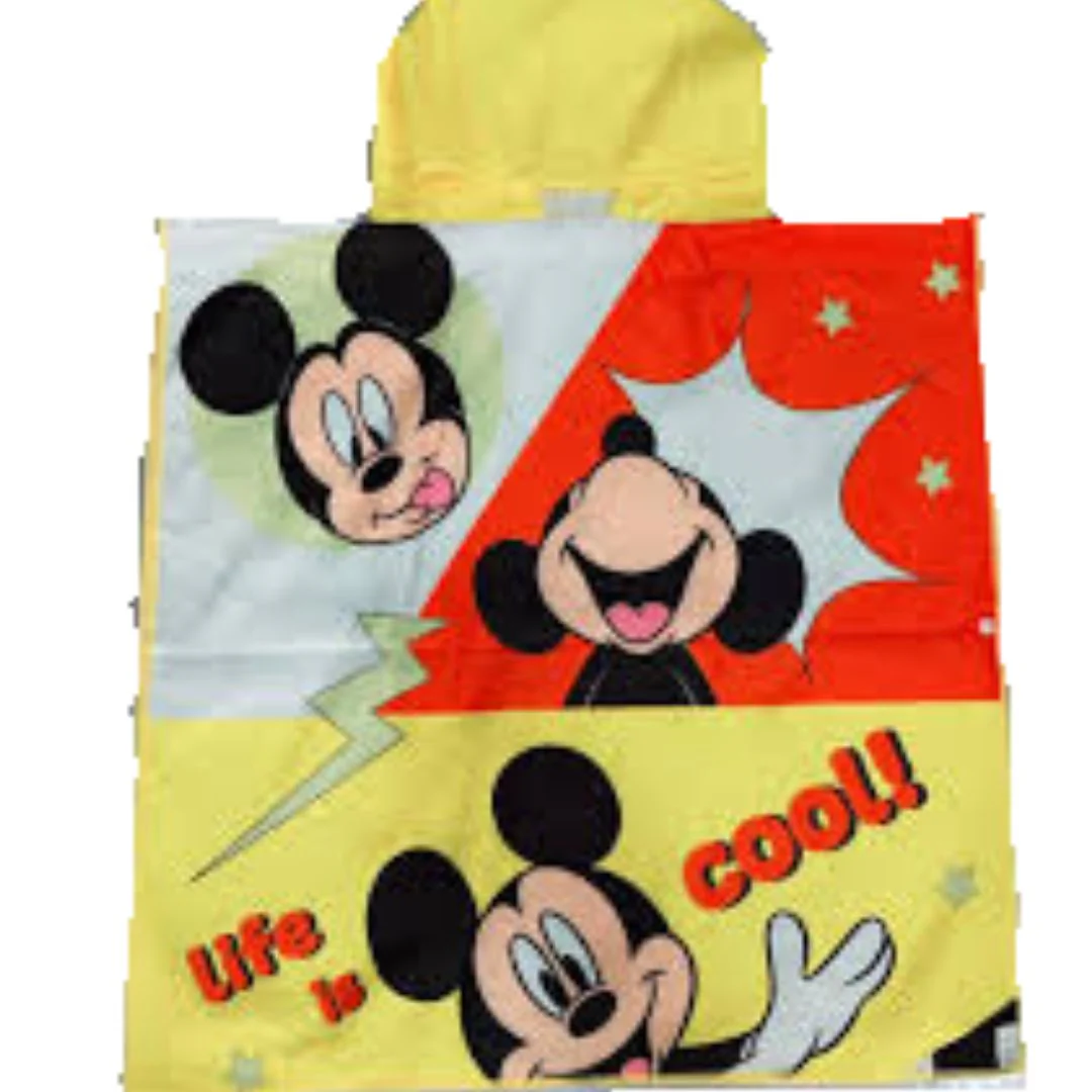 Snuggly Joy: Adorable Cartoon Print Hooded Microfiber Baby Bath Towel - Image 35