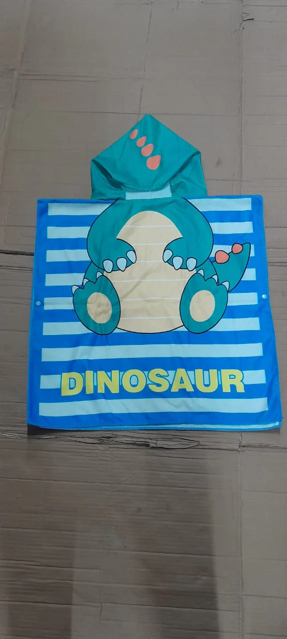 Snuggly Joy: Adorable Cartoon Print Hooded Microfiber Baby Bath Towel - Image 40