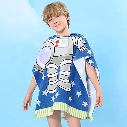 Snuggly Joy: Adorable Cartoon Print Hooded Microfiber Baby Bath Towel - Image 9