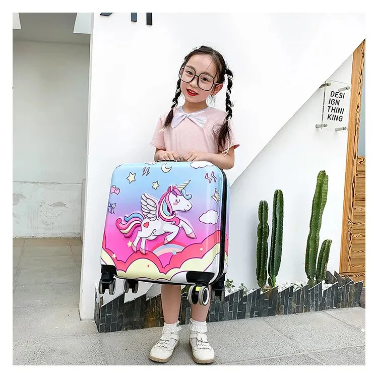 Space / Mermaid / Unicorn Theme Trolley Bag for Kids - A Fun and Secure Travel Companion (Prepaid Only) - Image 4