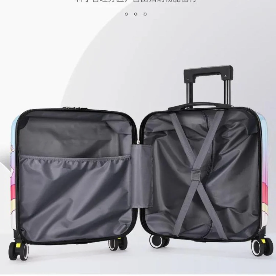 Space / Mermaid / Unicorn Theme Trolley Bag for Kids - A Fun and Secure Travel Companion (Prepaid Only) - Image 9