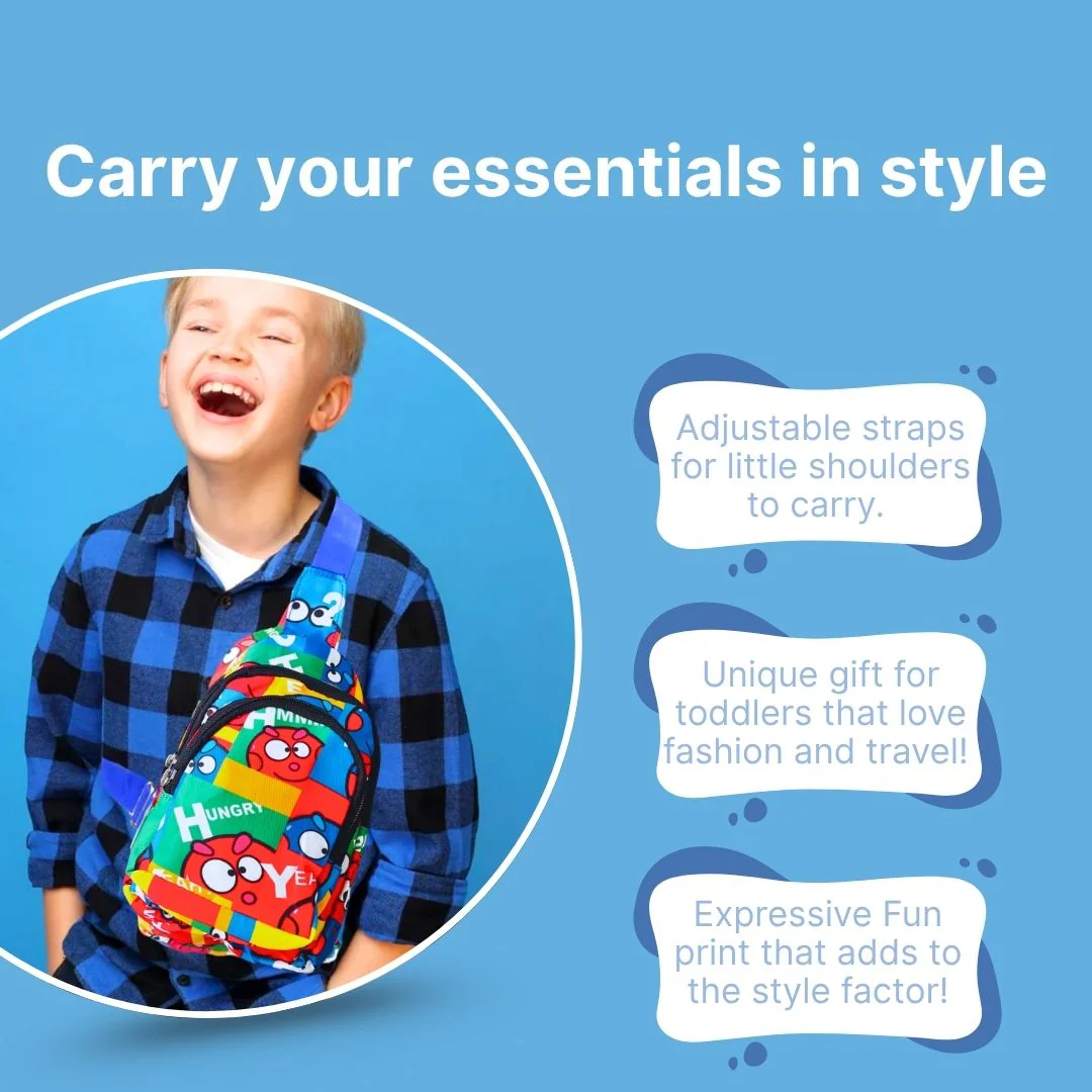 The Cartoon Print Crossbody Bag for Kids - Image 6