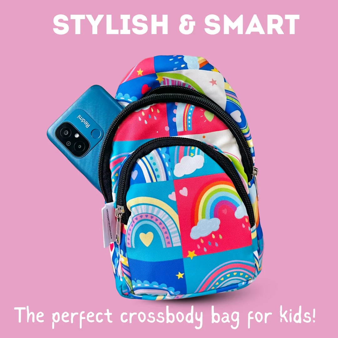 The Rainbow Print Crossbody Bag for Kids (Pack Of 5/10)(Prepaid Only) - Image 2