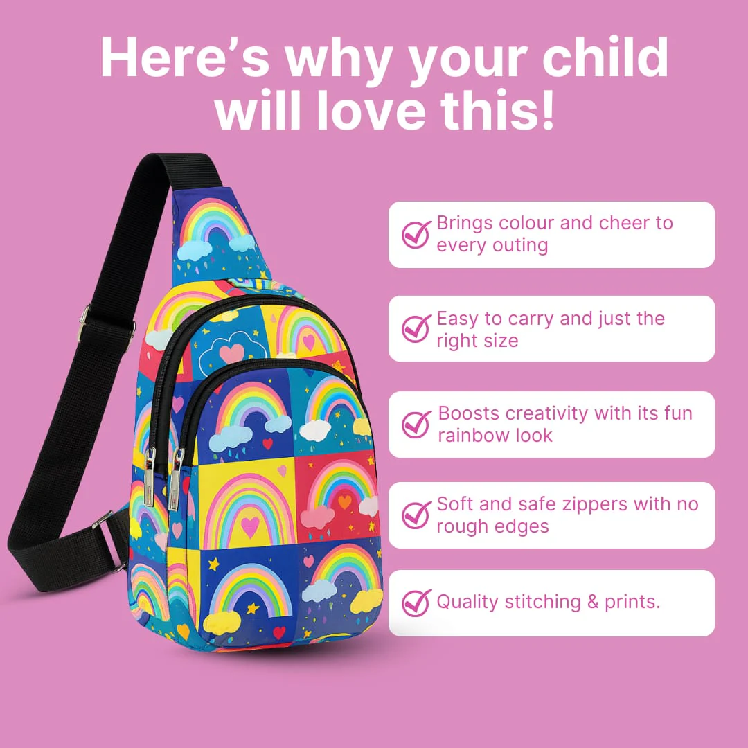The Rainbow Print Crossbody Bag for Kids (Pack Of 5/10)(Prepaid Only) - Image 8