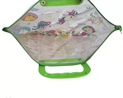 Transparent Zip File Folder with Carrying Handle (1pc) Random design - Image 5