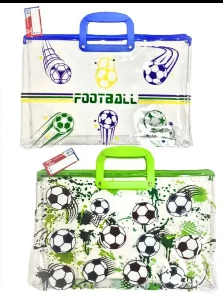 Transparent Zip File Folder with Carrying Handle (1pc) Random design - Image 8