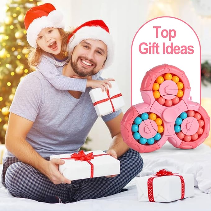 2-in-1 Triangle Rotating Puzzle & Spinner Magic Bean Fingertip Toy Age 3+(Random Colour) - Image 10