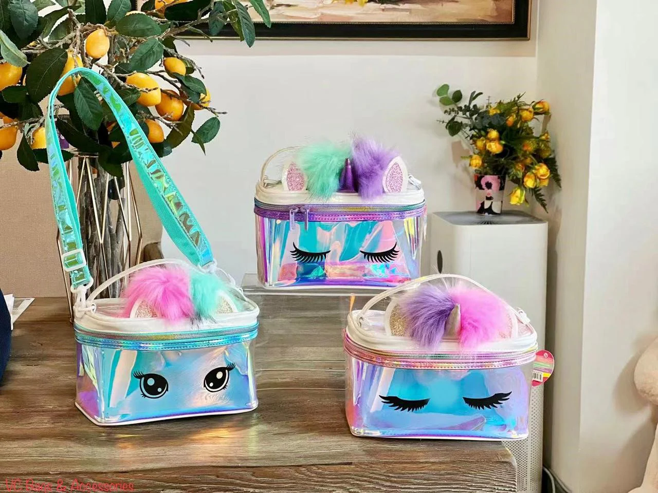 Enchanting Unicorn Holographic Multipurpose Bag with Adjustable Strap and Handle - Image 10