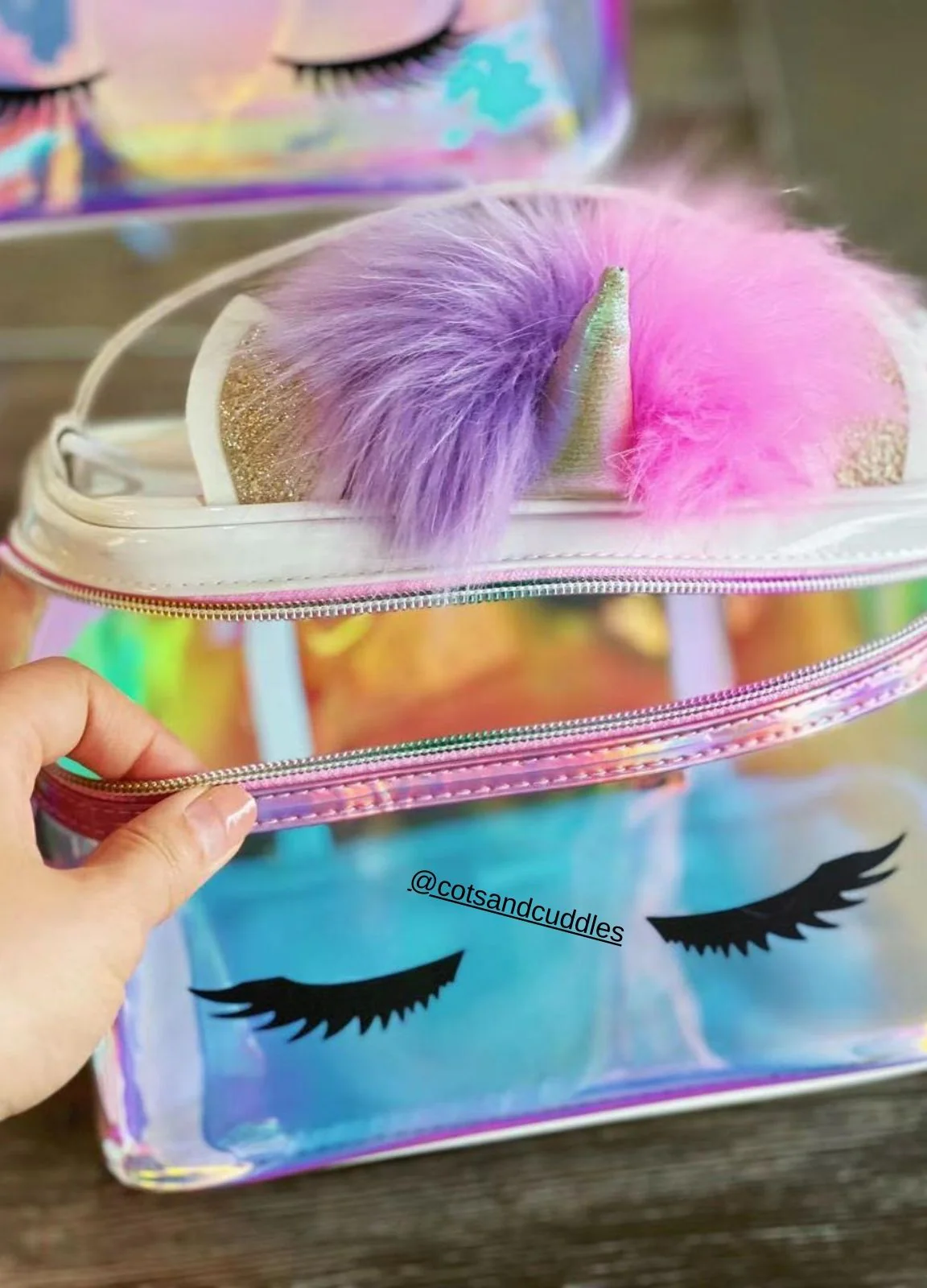Enchanting Unicorn Holographic Multipurpose Bag with Adjustable Strap and Handle - Image 4