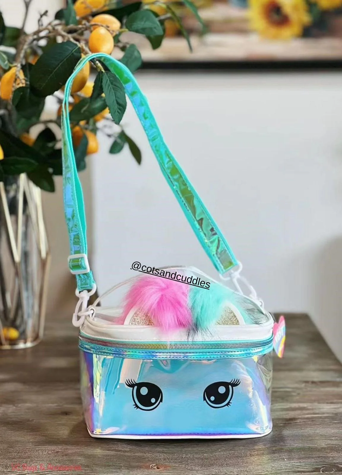 Enchanting Unicorn Holographic Multipurpose Bag with Adjustable Strap and Handle - Image 6