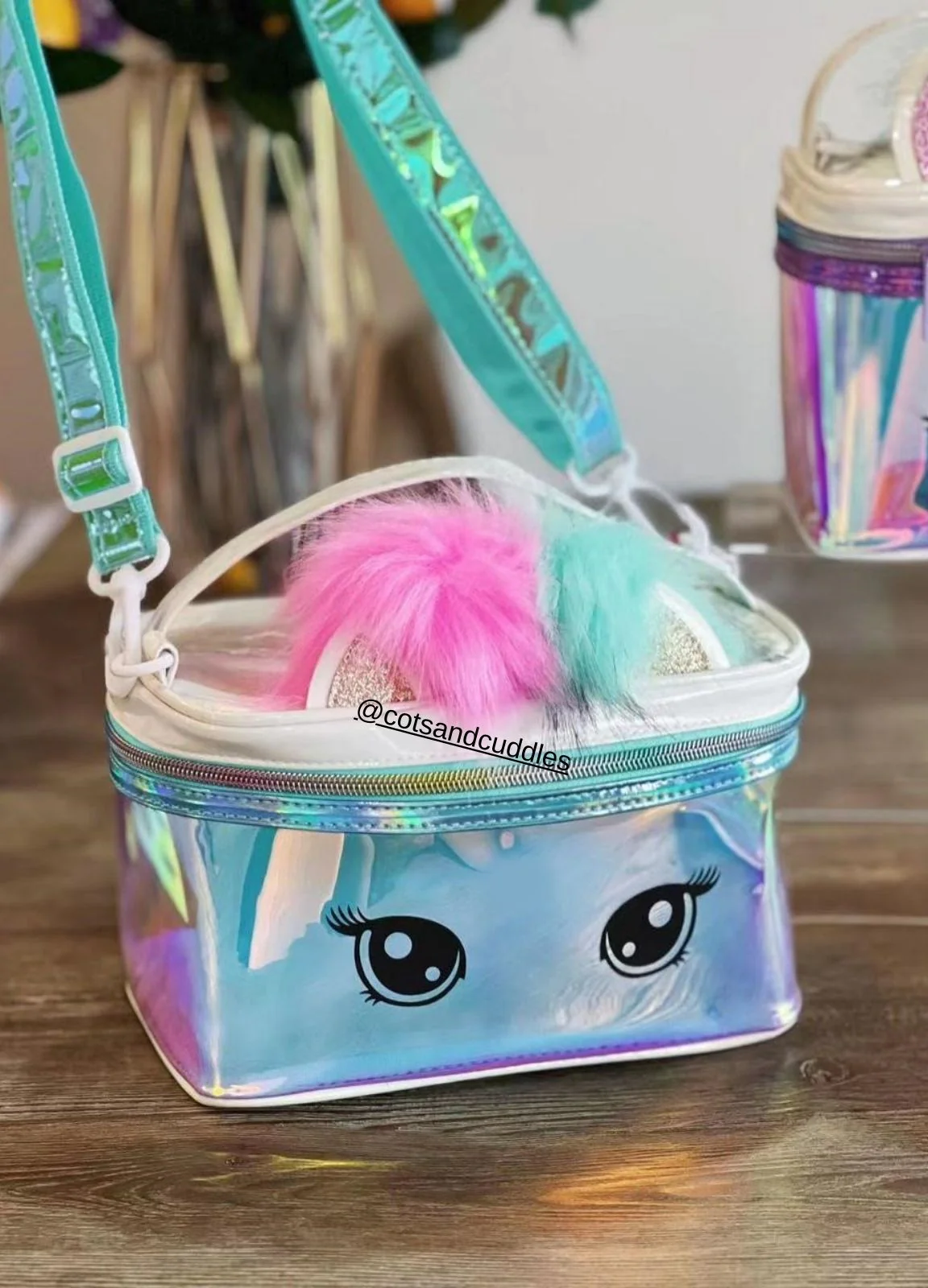 Enchanting Unicorn Holographic Multipurpose Bag with Adjustable Strap and Handle - Image 9