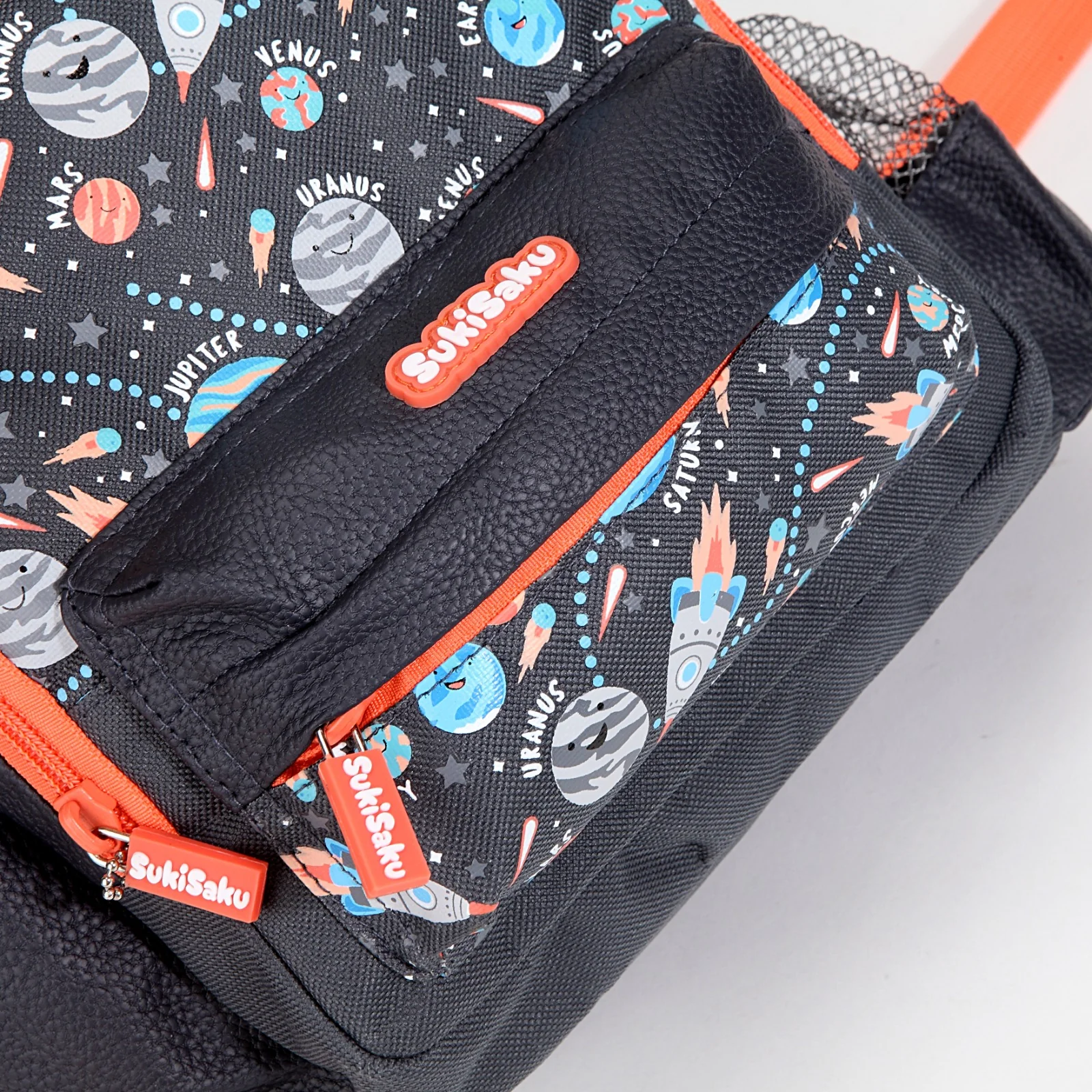 Space Design Backpack with Front Pocket for Kids - Image 7
