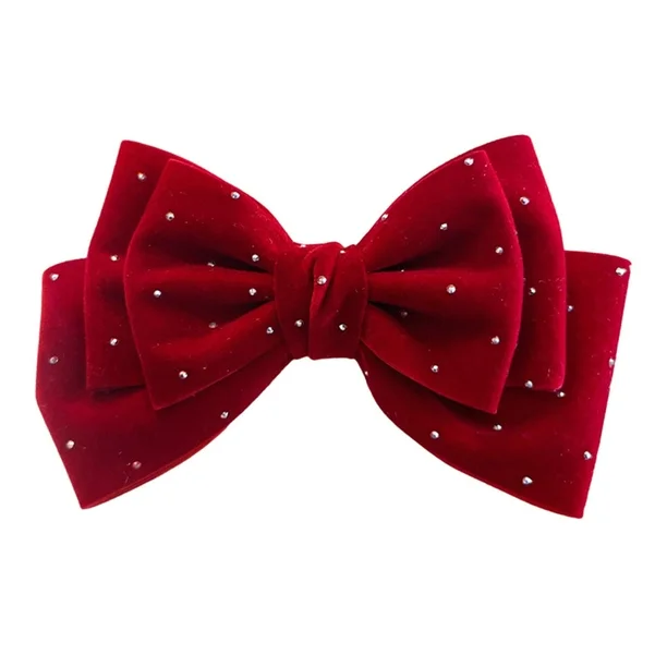 Velvet Bow Design Alligator Hair Clip (1pcs)(Pack Of 5/10)(Prepaid Only) - Image 4