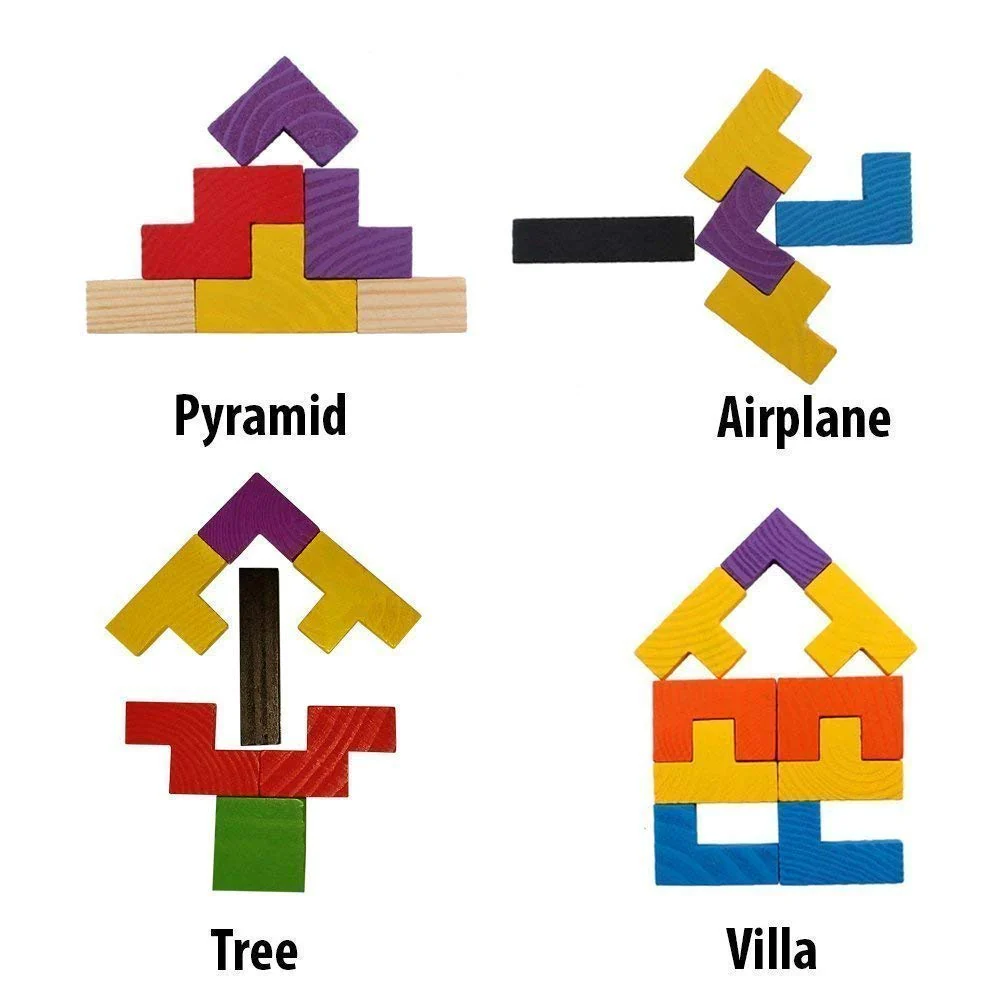 Wooden Tetris Jigsaw Puzzle 40 Pcs (Pack Of 5/10)(Prepaid Only) - Image 5